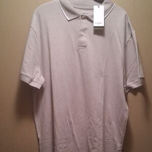 Goodfellow & Co Light Gray Polo Shirt Xl